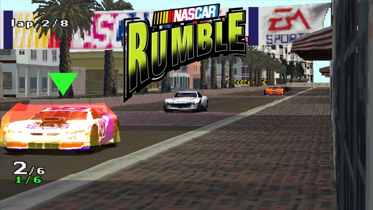 Nascar RUMBLE Rip Tide | FULL CYBER TEAM RACE (No Commentary)