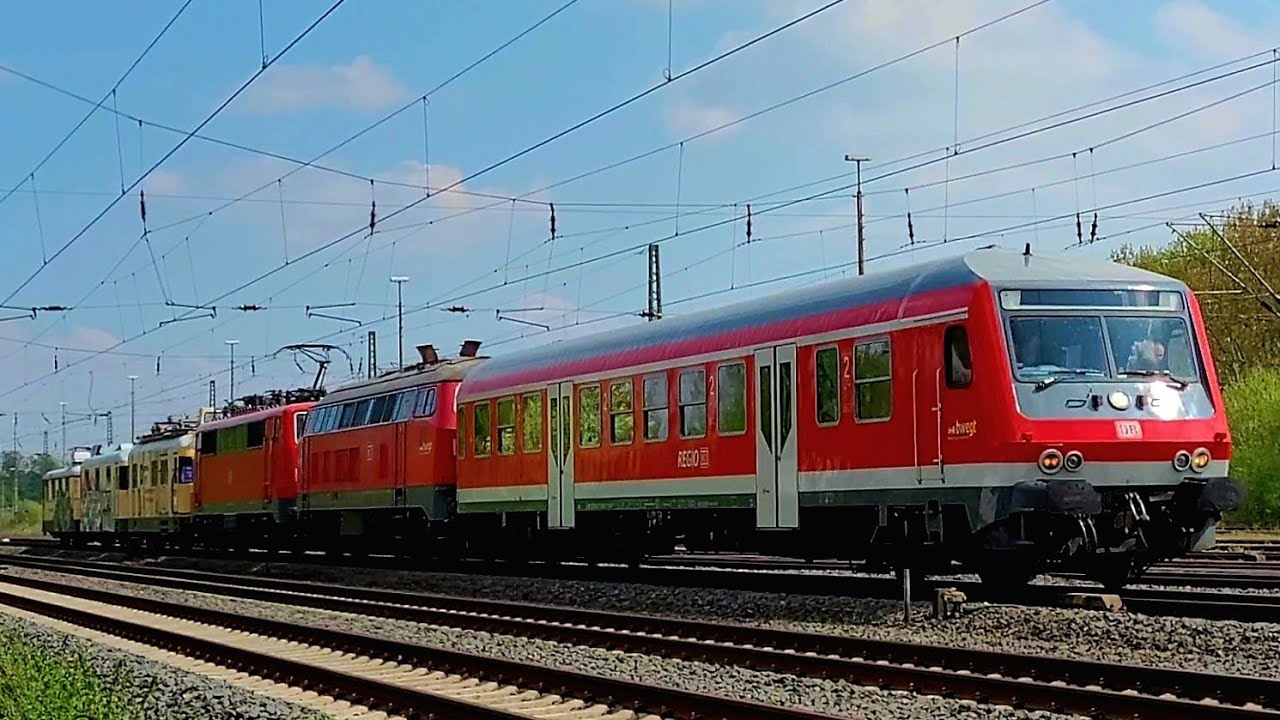 DB Fuhre Wittenbergerkopf, Baureihe111, Baureihe218, Netz Diagnose, Gleismesszug