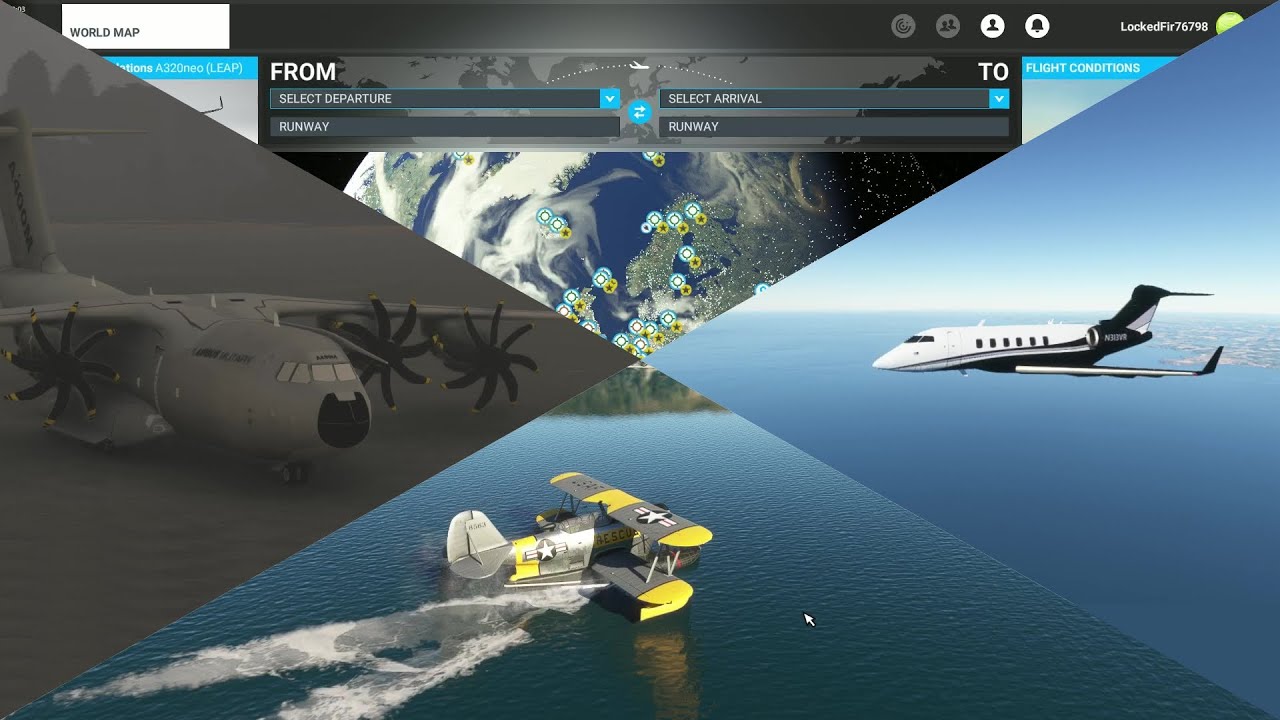 Testing Aircraft for MSFS 2020: Tester's Triple !! Airbus A400m, Challenger 300 & Grumman Duck