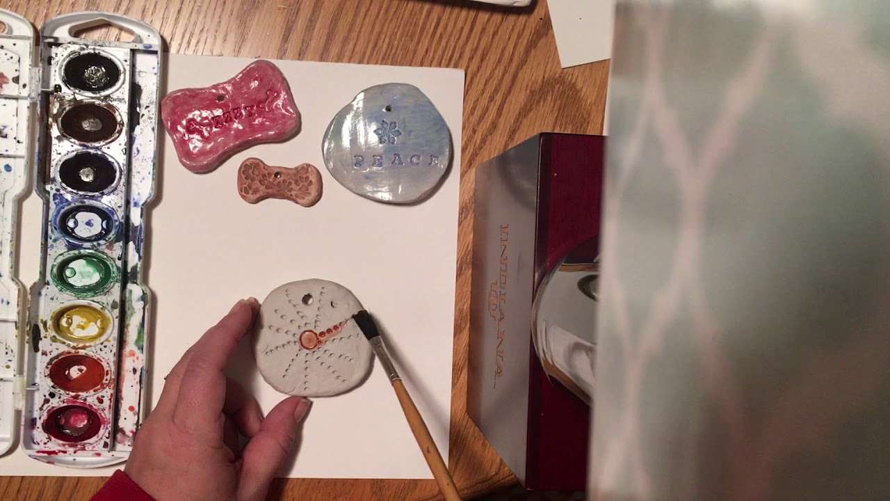 Painting Air Dry Clay with Watercolor