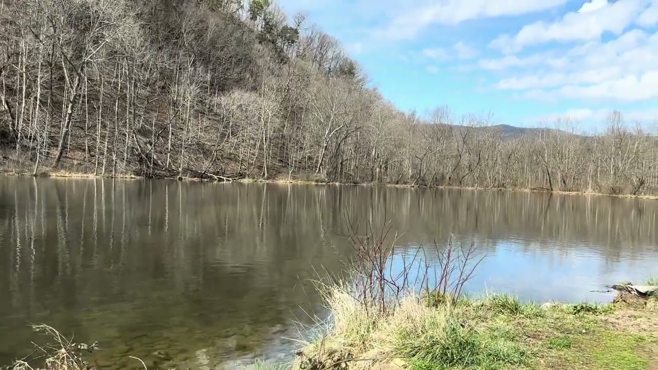 Rushing Waters        #asmr #naturalLake #flyfishing #relaxingView #troutfishing