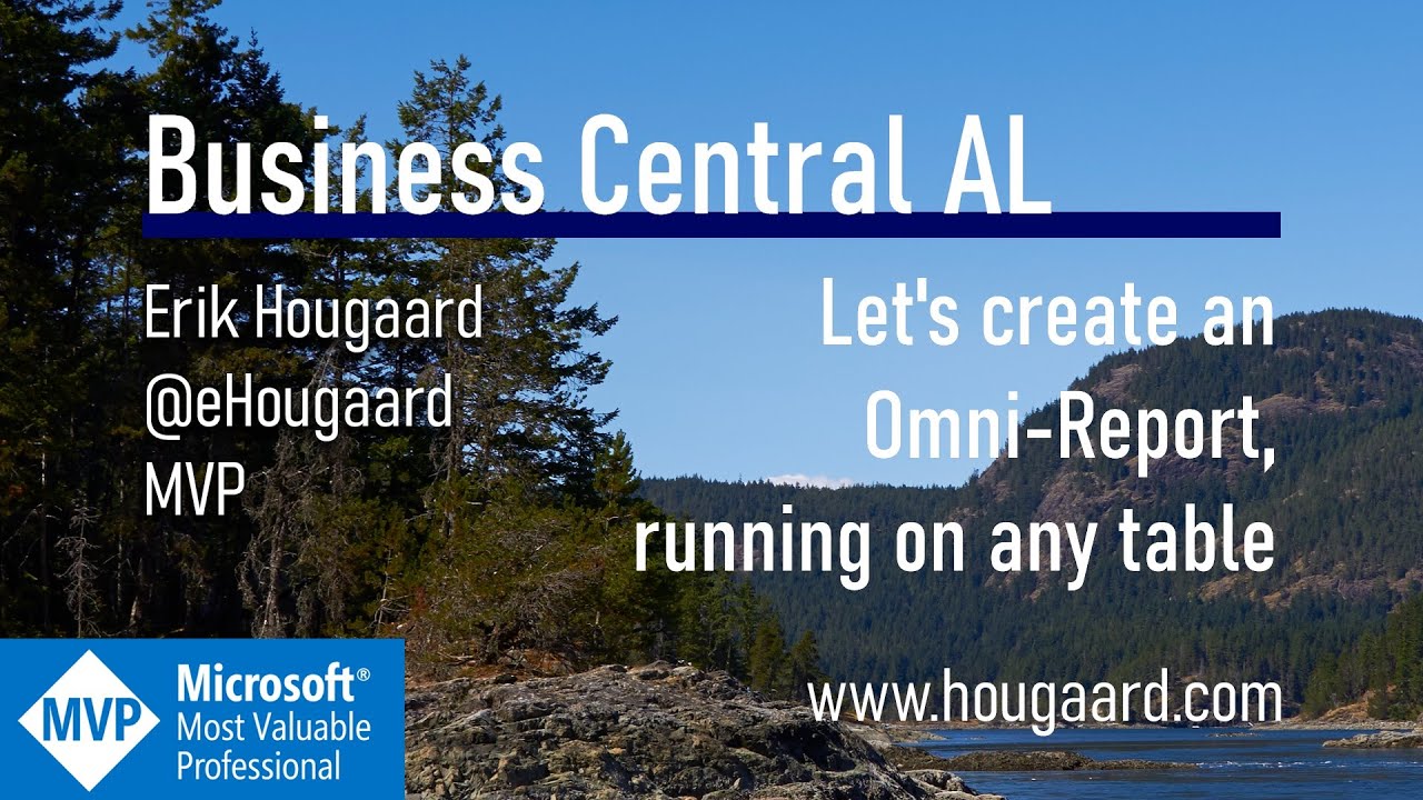 Давайте создадим Omni-Report, работающий на любой таблице с AL в Business Central.