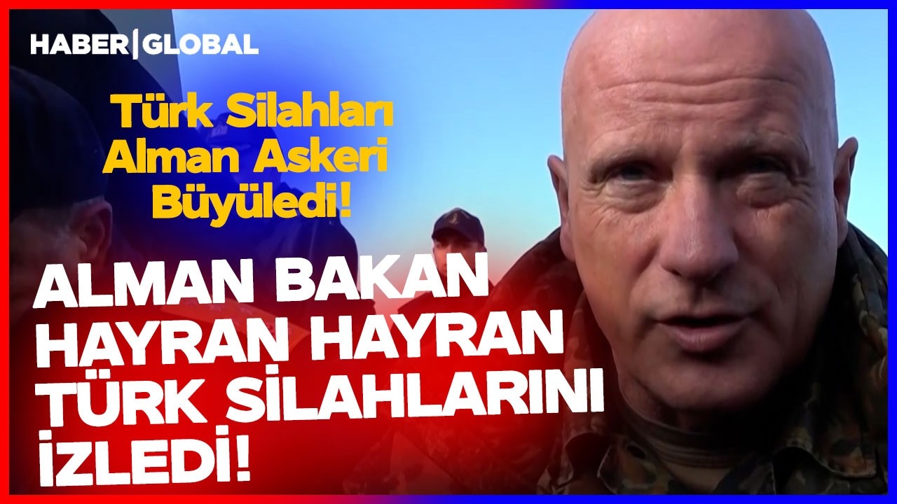 AYAKTA ALKIŞLADI I Alman Bakan Türk Silahlarını Hayran Hayran İzledi!