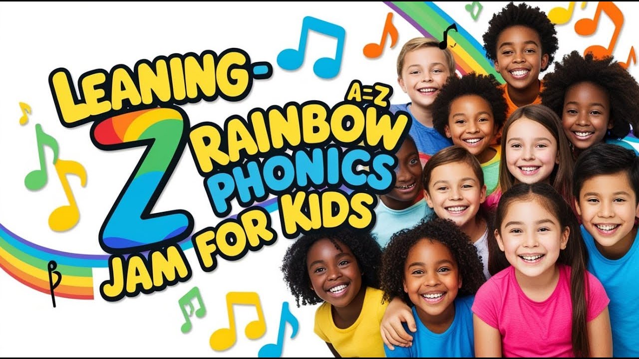 Leaning A-Z Rainbow Phonics Jam for kids! 🌈🎵