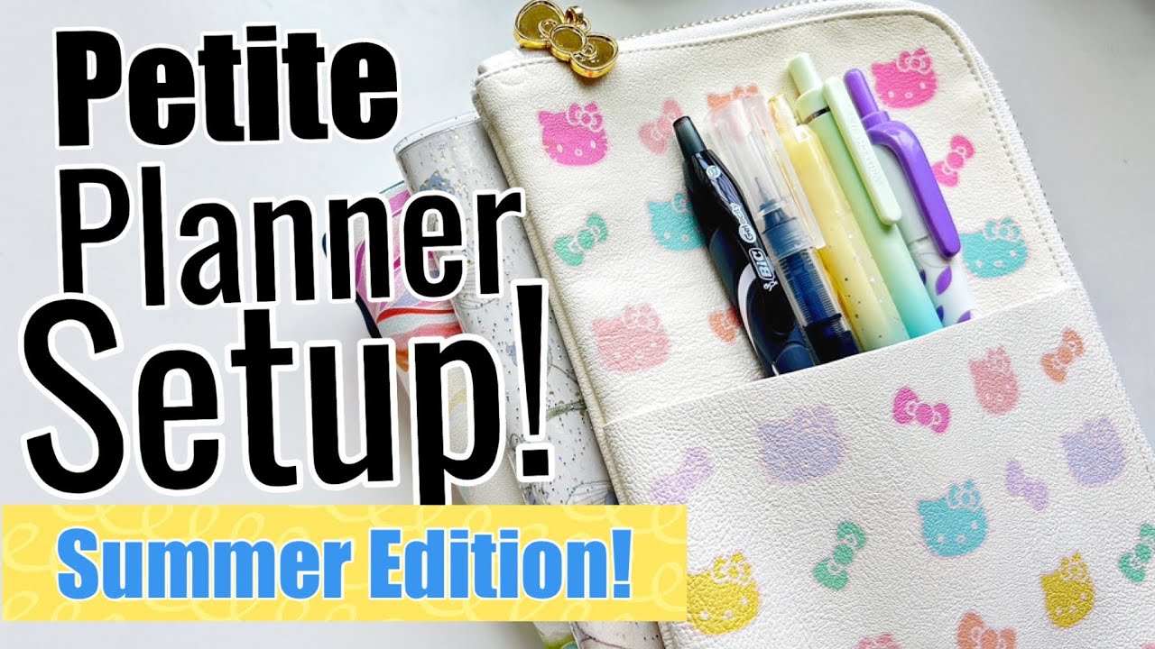 ERIN CONDREN PETITE PLANNER FOLIO SETUP | SUMMER EDITION  | PLANNER SETUP TIPS
