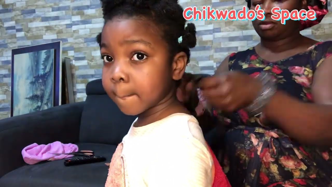 SIMPLE CROCHET BRAID FOR KIDS | ON #naturalhair #kids #braids