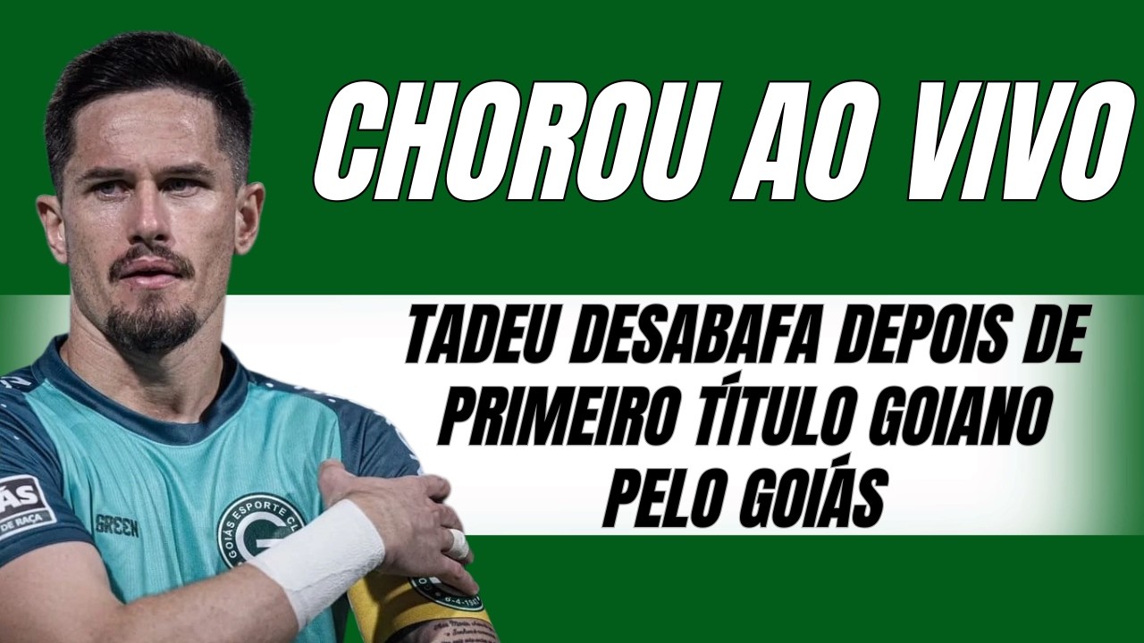 Tadeu desabafa depois do título goiano: “debocharam de mim”