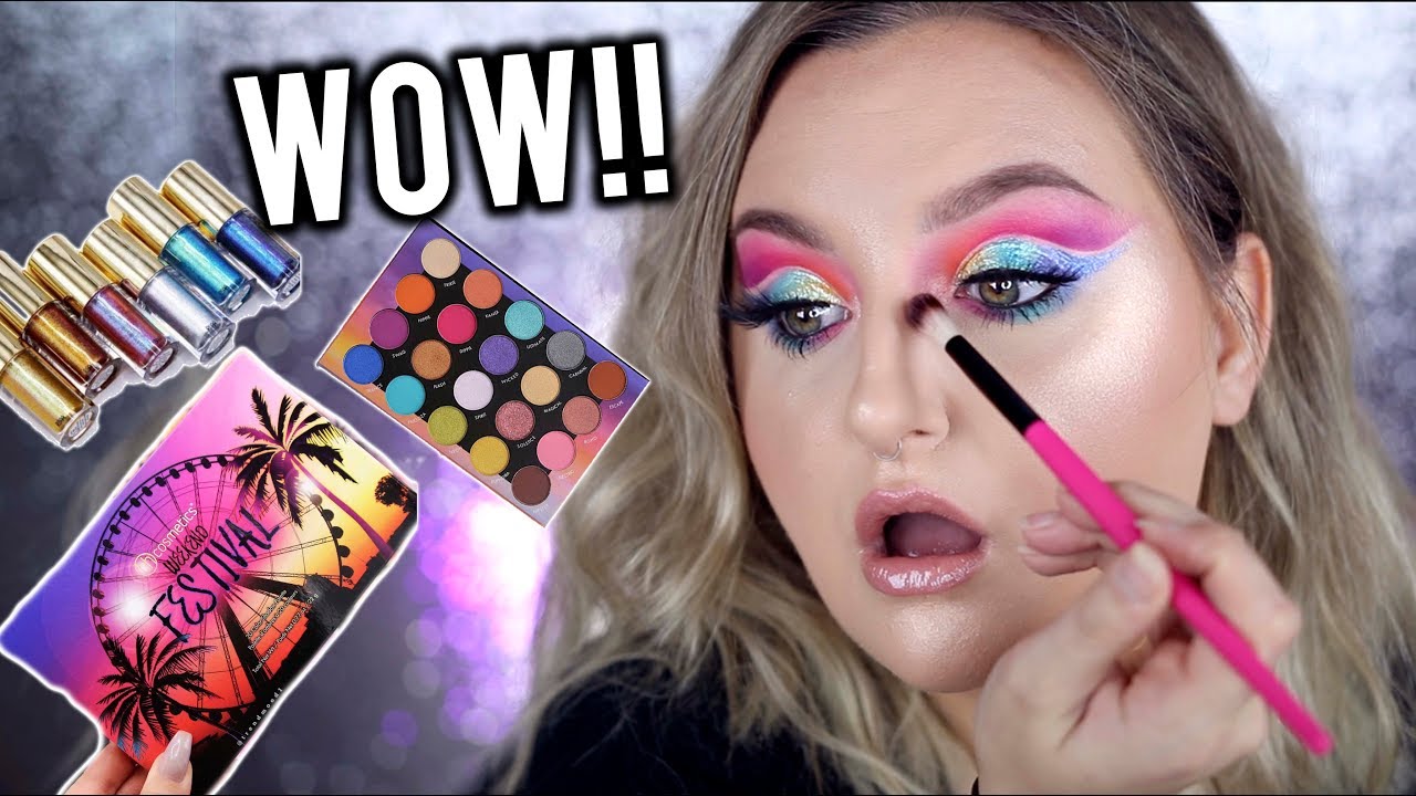 WORTH YOUR $$?? | BH COSMETICS WEEKEND FESTIVAL PALETTE + EYELIGHTS REVIEW