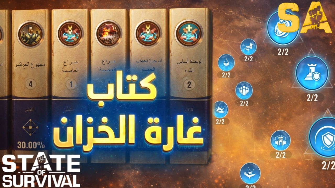 State of Survival - شرح ودليل احترافي كتاب غارة الخزان ومهارات غارة الخزان الصحيحة