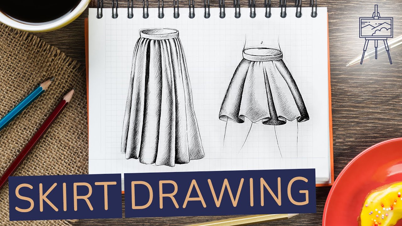 Master the Art of Drawing a Realistic Skirt #drawingtutorial