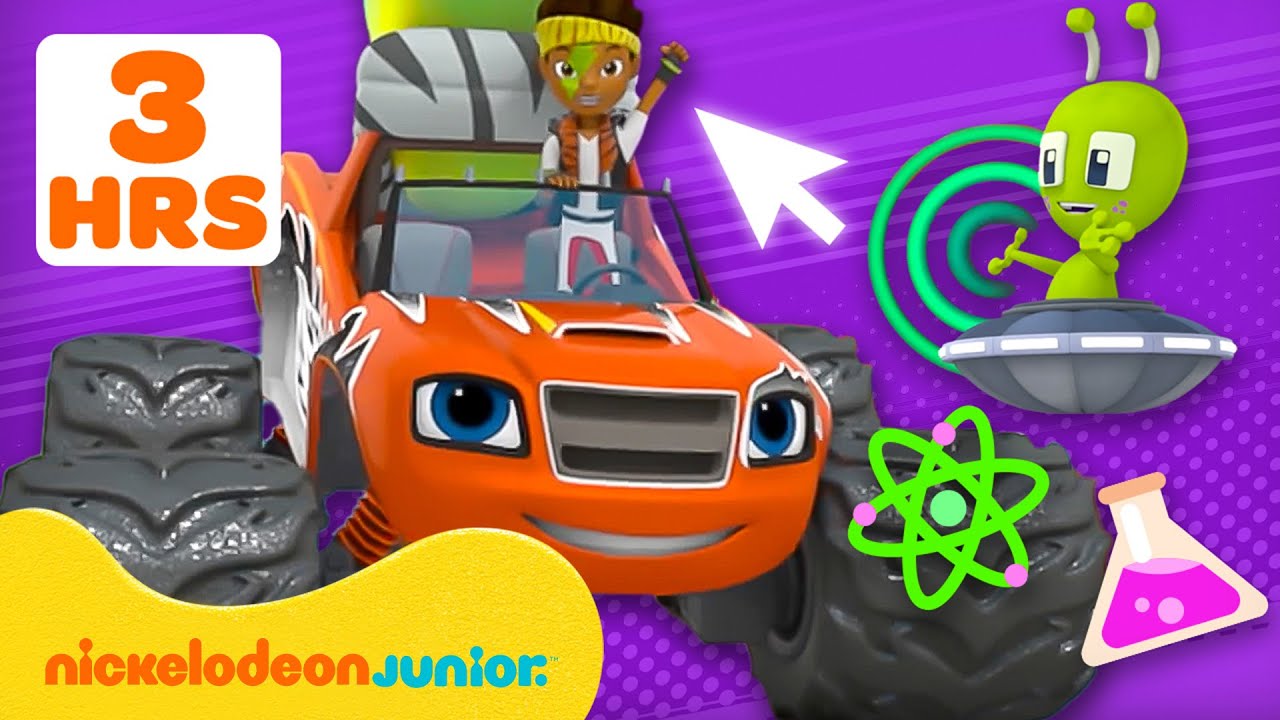 Blaze et les Monster Machines | 3 HEURES de Blaze en missions et aventures avec les STEM ! 📏