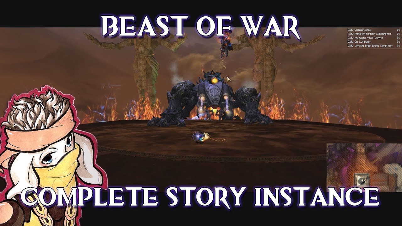 Guild Wars 2: Path of Fire - BEAST OF WAR | Story Instance | Timestamps