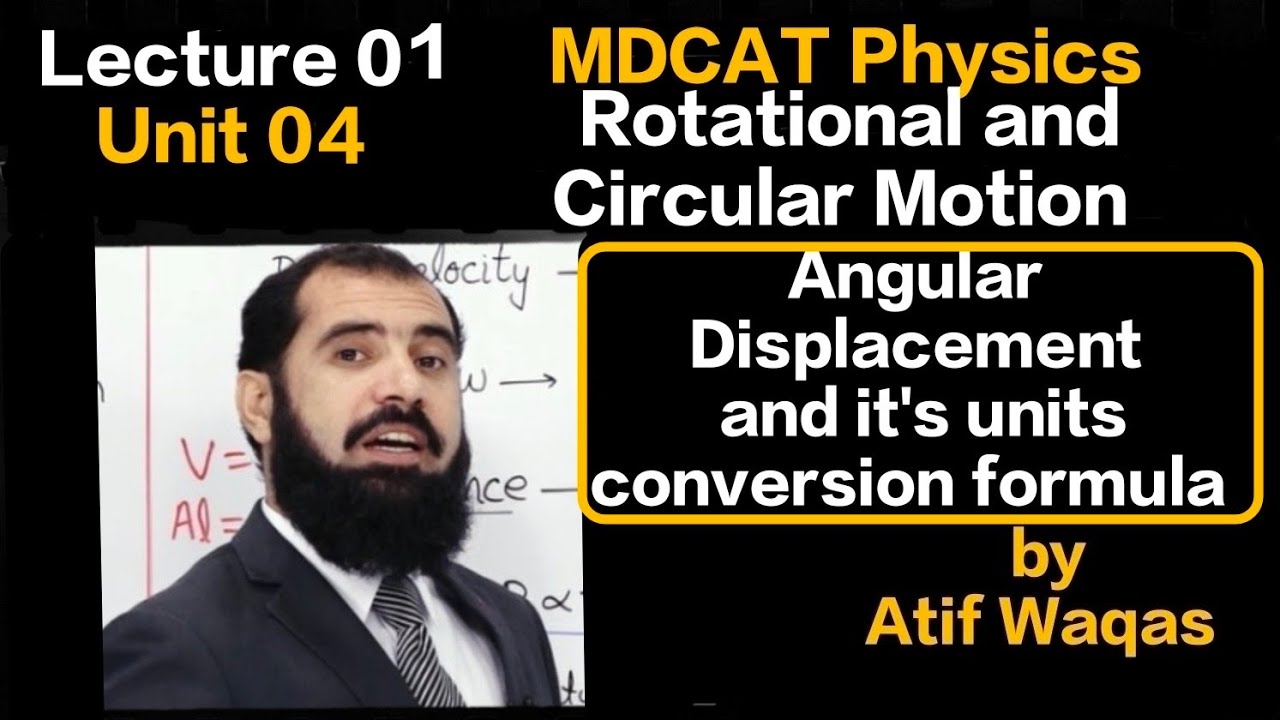 Angular Displacement|Lecture 01|Rotational and circular motion|