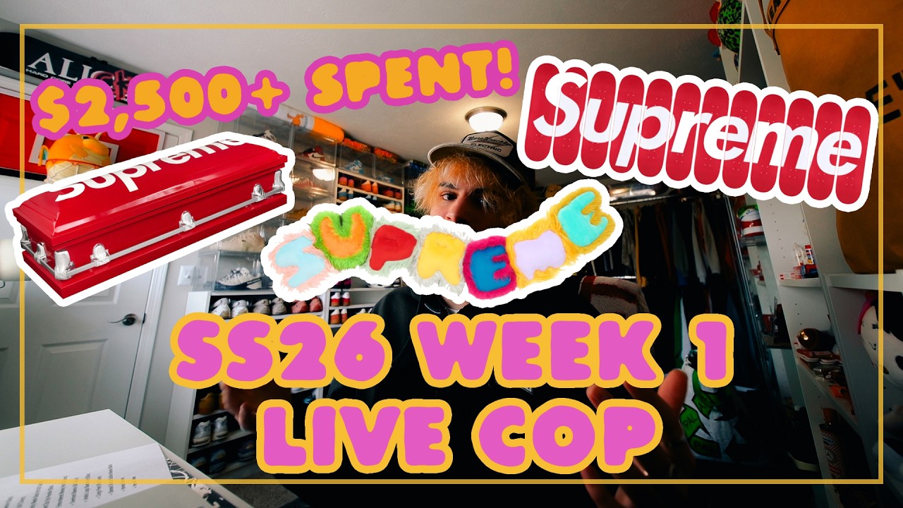 Supreme SS26 Week 1 Live Cop!