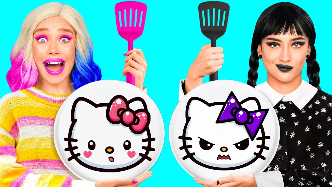 Fantastické 3D Pero vs Palačinkové Umění Výzva s Wednesday Addams | Žertovné Války