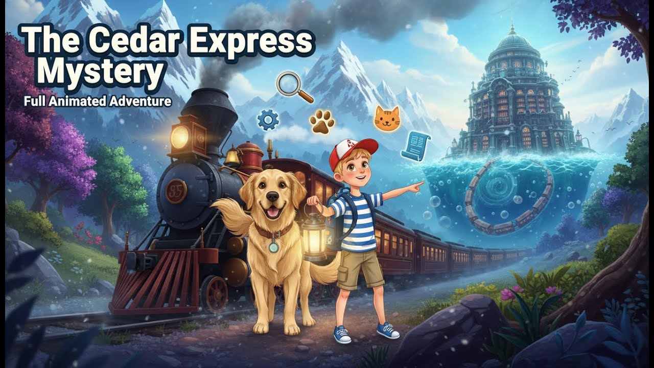 The Cedar Express Mystery |  🕵️🐶🚂 - 3D Animated Detective Adventure for Kids