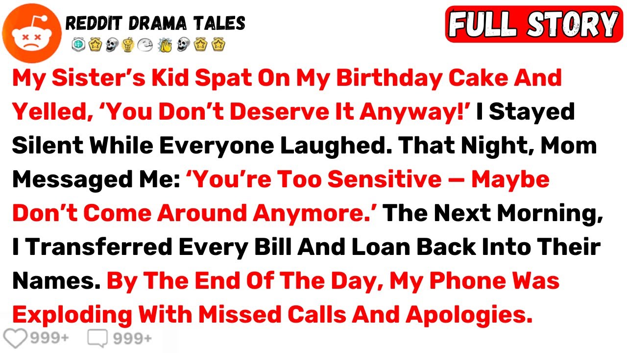 My Sister’s Kid Spat On My Birthday Cake And Yelled, ‘You Don’t Deserve It... - Best Reddit Stories