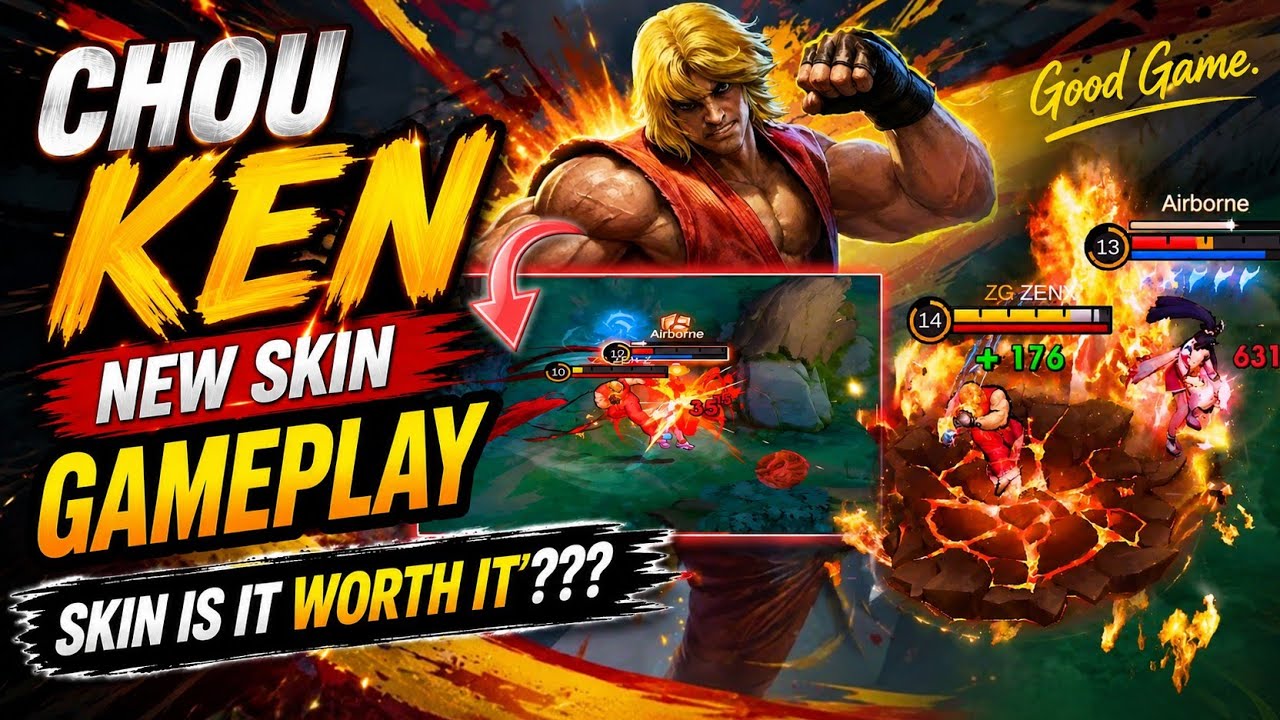 NEW CHOU SKIN KEN FULL GAMEPLAY | IS THIS SKIN WORTH IT 🤔 | ZEN-Z | MLBB