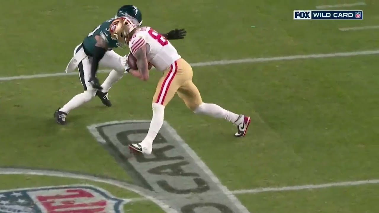 Kittle carted off after tearing Achilles - Wild Card - 49ers @ Eagles