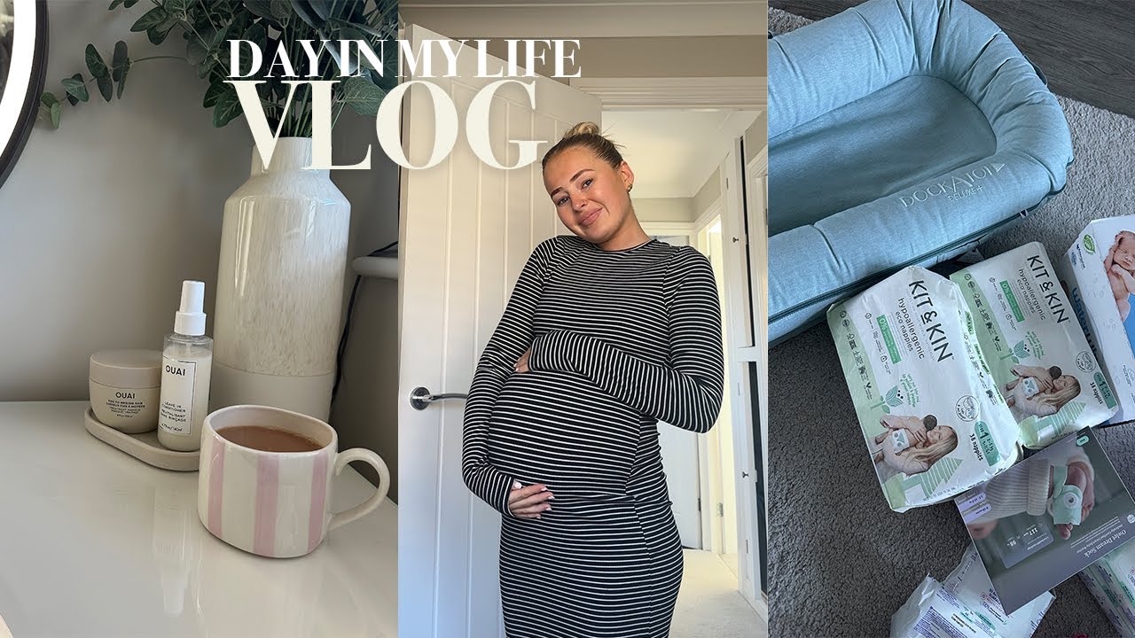 SPEND THE DAY WITH ME | HUGE baby Amazon haul, utility tour + 36 weeks pregnant