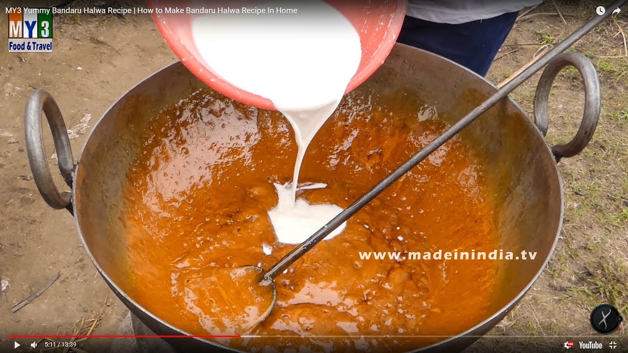 Yummy Bandaru Halwa Recipe | How to Make Bandaru Halwa Recipe In Sweet Shop | My3streetfood
