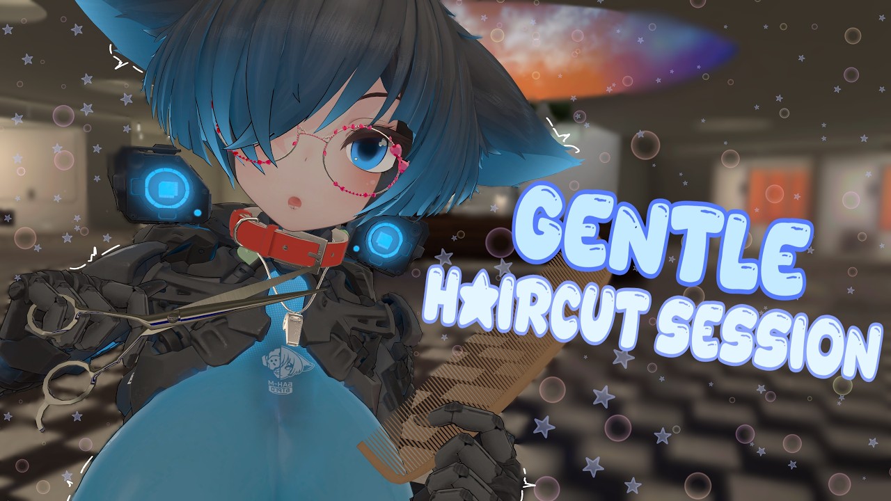 Киборг делает вам бережную стрижку ✂️[VRCHAT ASMR]