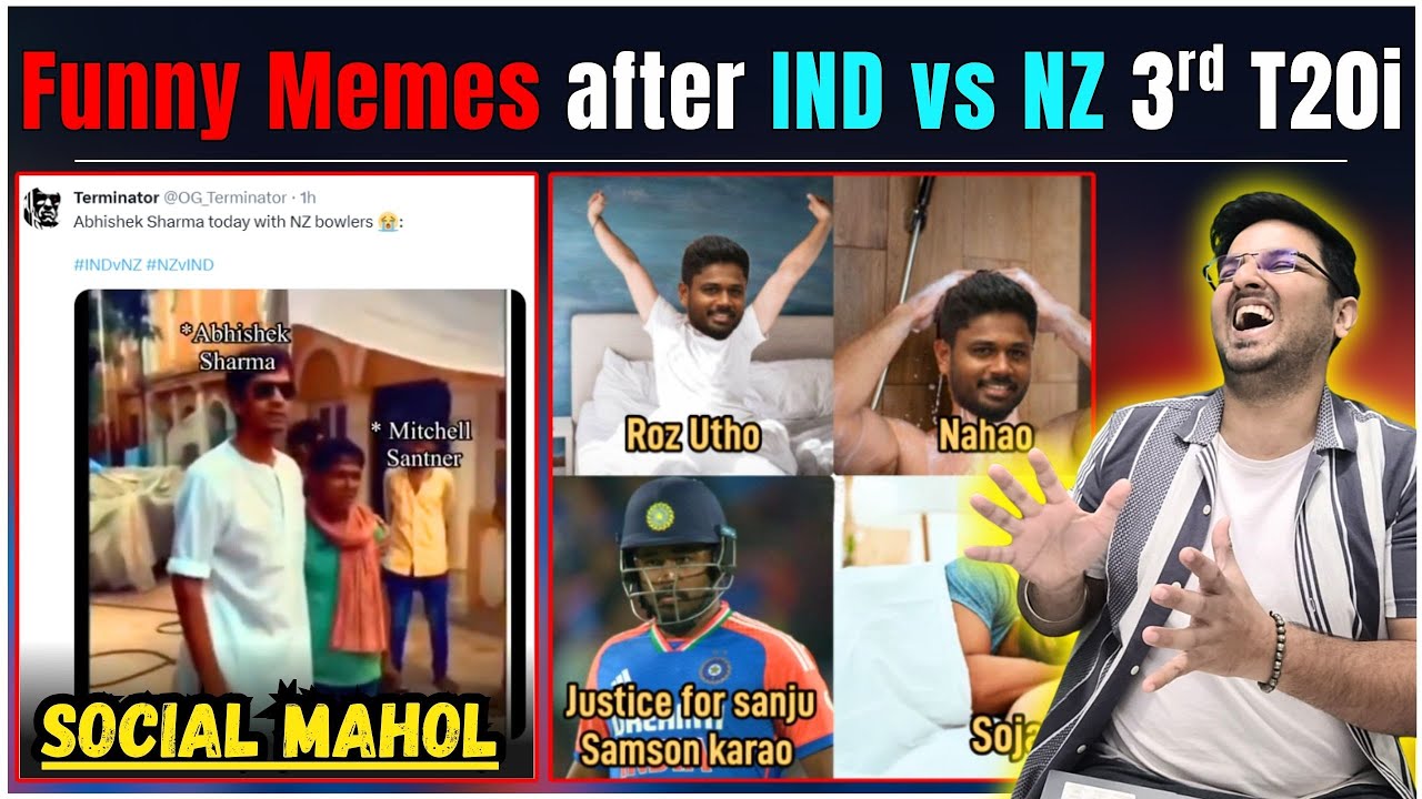 Funny Memes after IND vs NZ 3rd T20i | Abhishek - Surya - Ishan = Bahubali of T20 Cricket