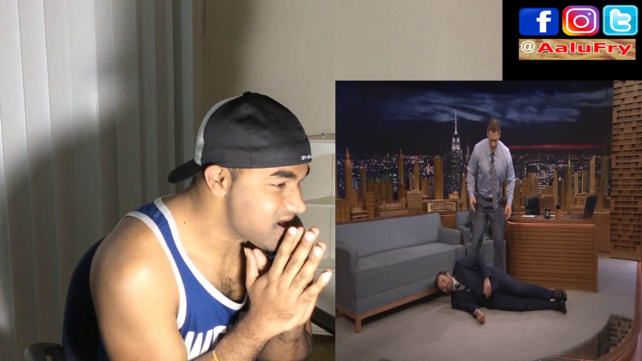 John Cena Deadlifts Jimmy Fallon |Live No Edit Reaction | Aalu Fries #JohnCena #JimmyFalon
