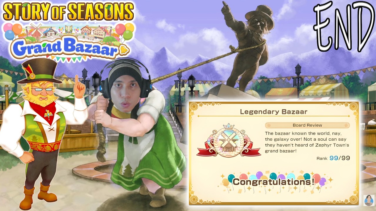 Pertarungan Akhir Aragon Vs Walikota Felix Rank 99 Legendary - Story of Seasons : Grand Bazaar #END