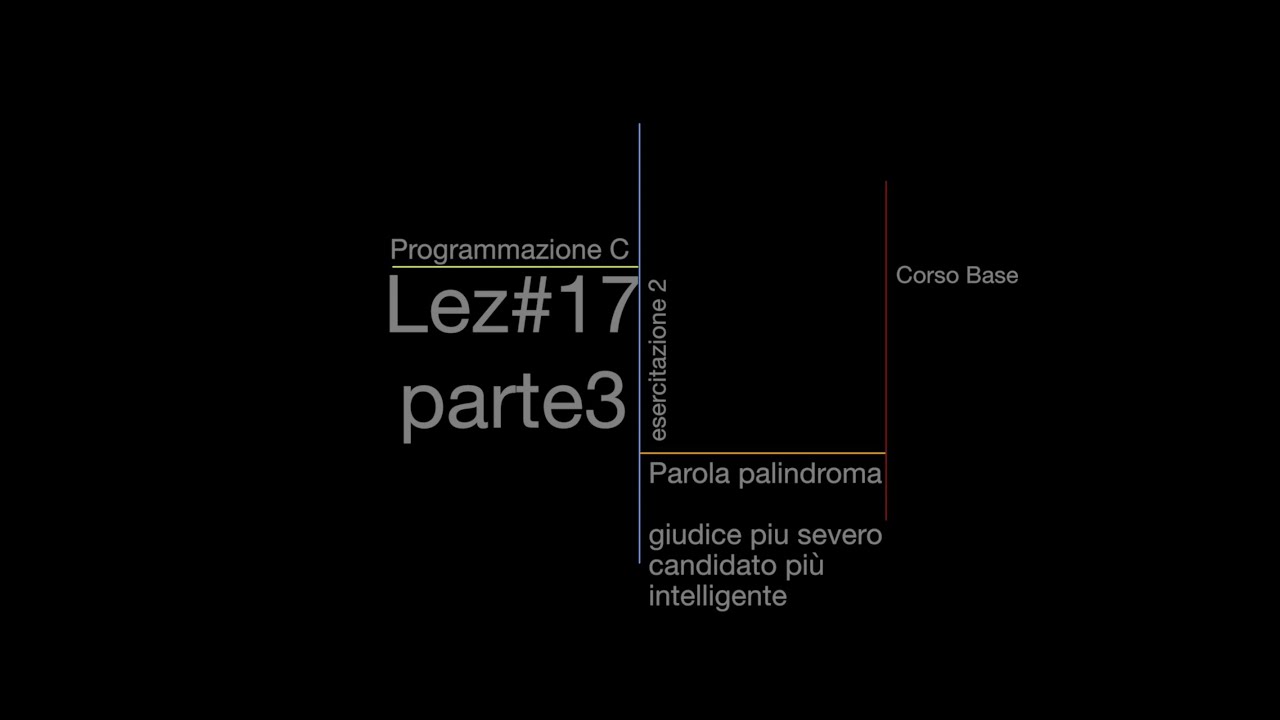 esercizi parte 3 Programmazione C lez#17