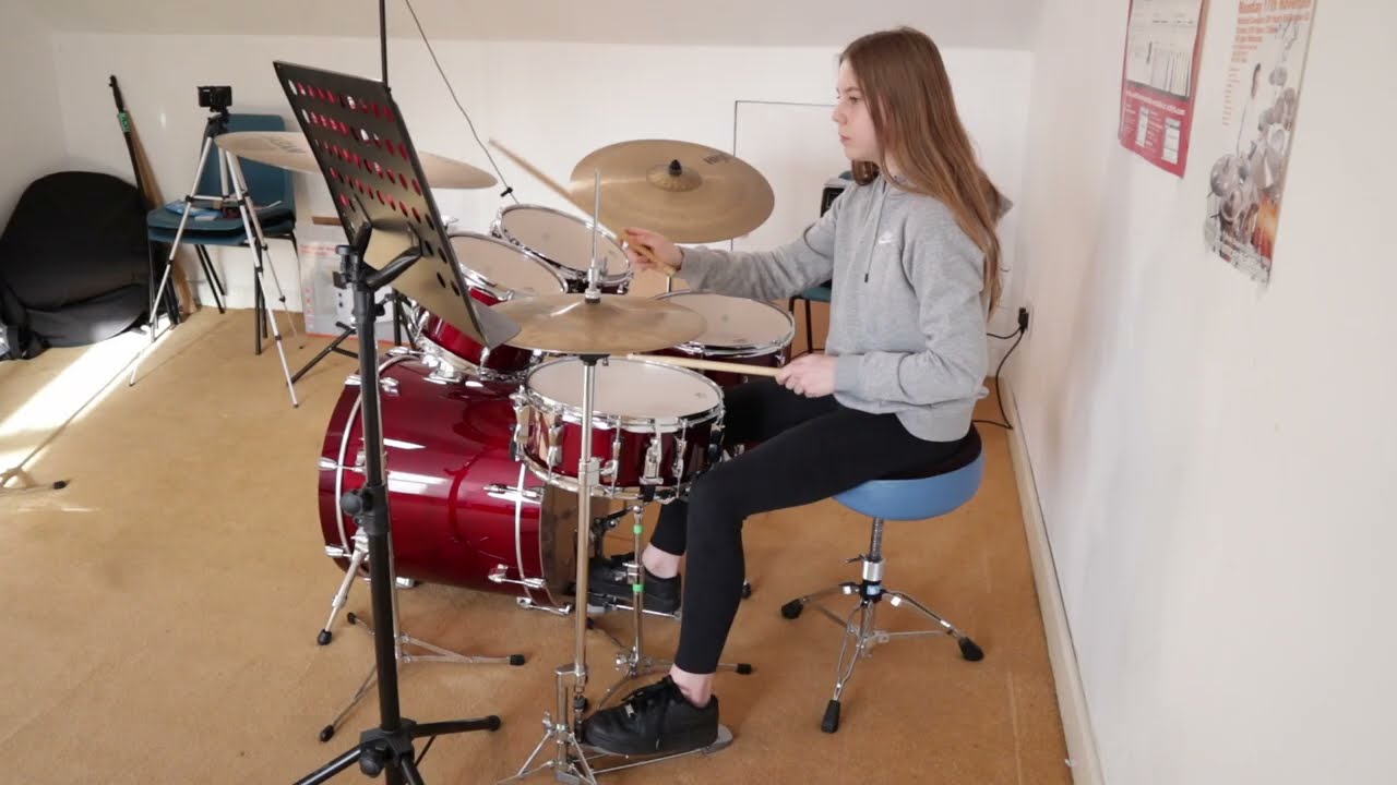 Sophie's Trinity Rock & Pop Drums Initial Distinction Pass!