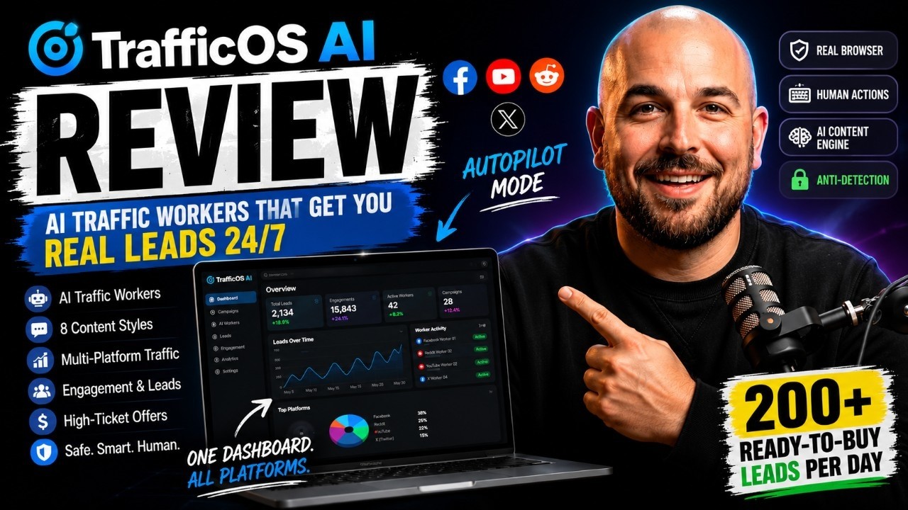 TrafficOS AI Review: Deploy AI Traffic Workers & Get 200+ Leads/Day! 🔴 Review + DEMO + OTO + BONUS