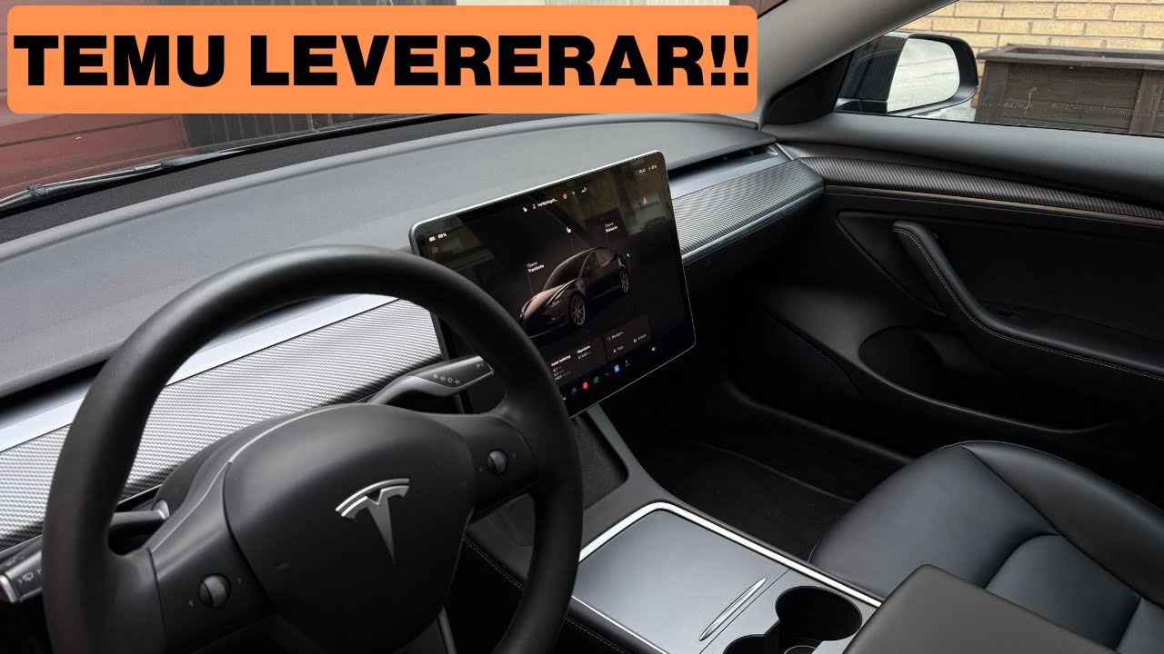 Kolfiberpaneler för 400kr till Tesla Model 3 / Y ⎪Är det nått att ha??