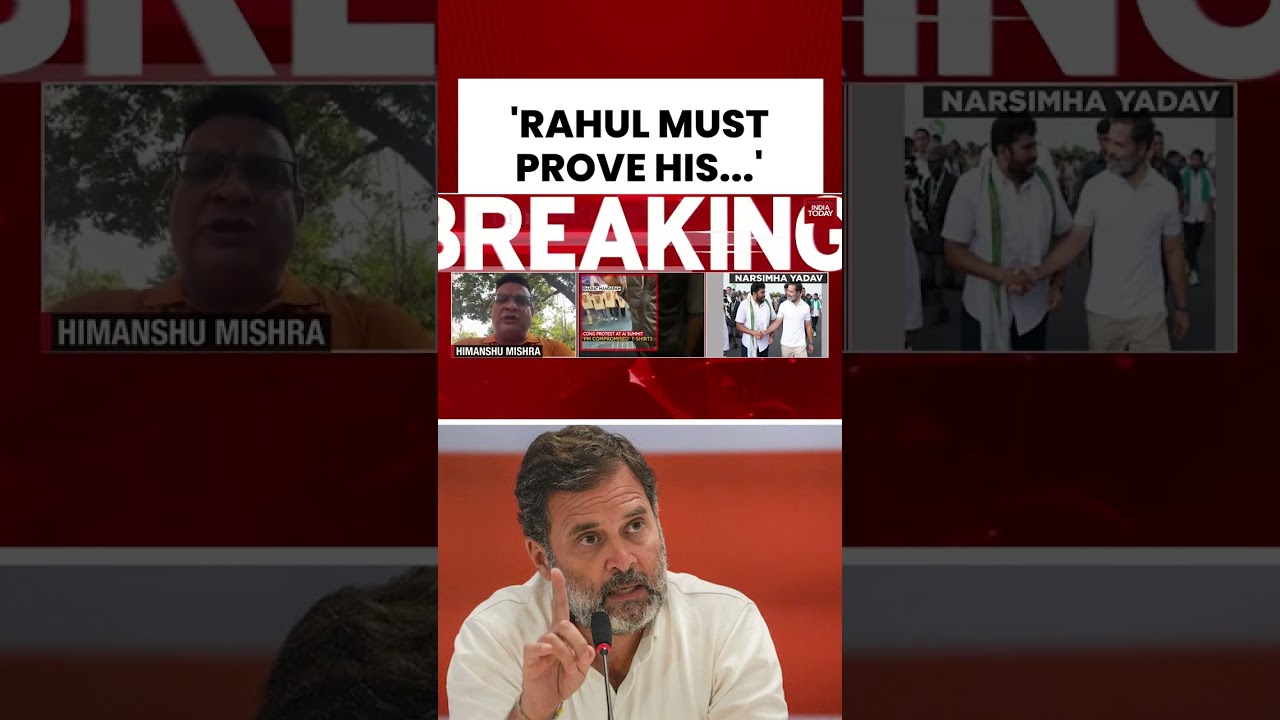 India Today&rsquo;s Himanshu Slams Congress Protest During AI Summit 2026 #rahulgandhi