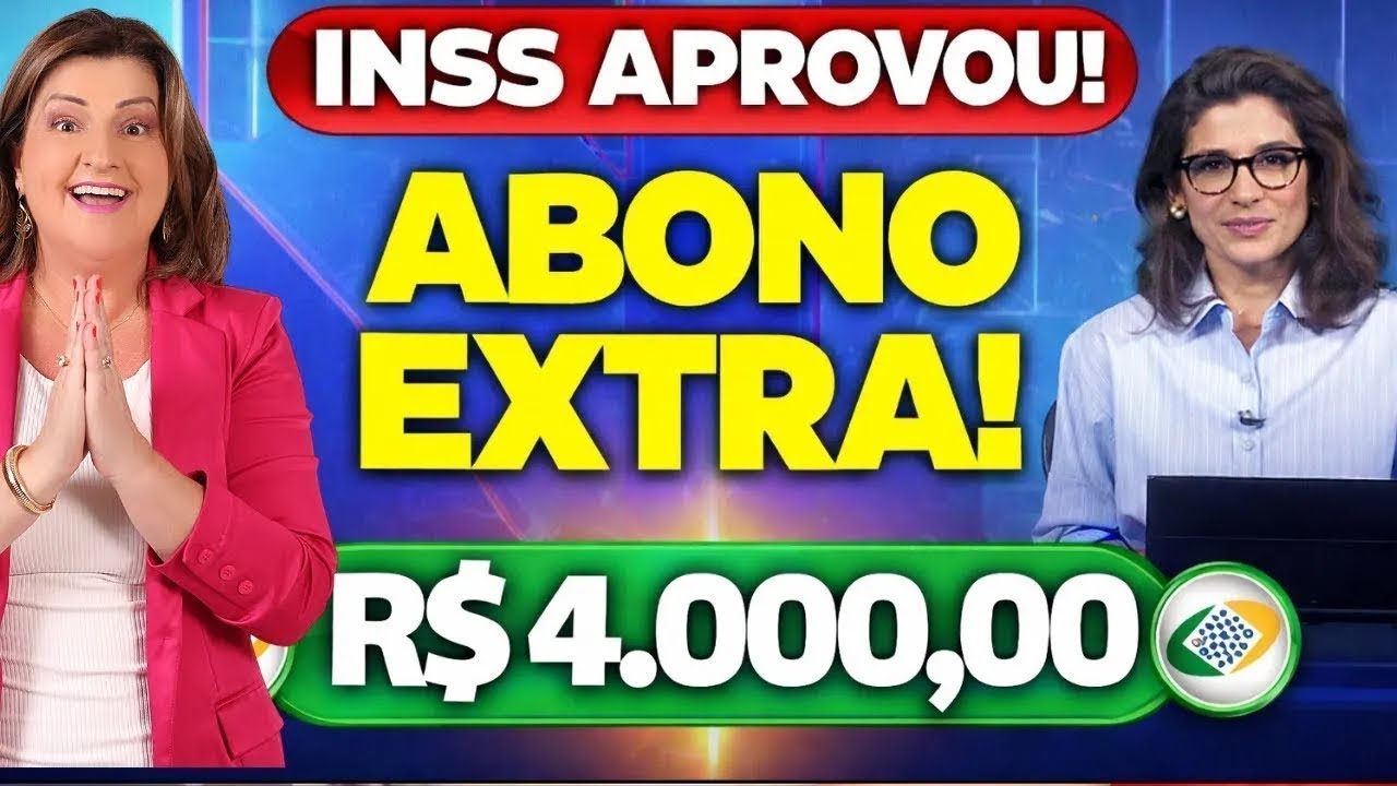 SAIU no DIÁRIO OFICIAL  INSS vai pagar ABONO EXTRA DE MAIS DE R$ 4  000 PARA TODOS EM JANEIRO