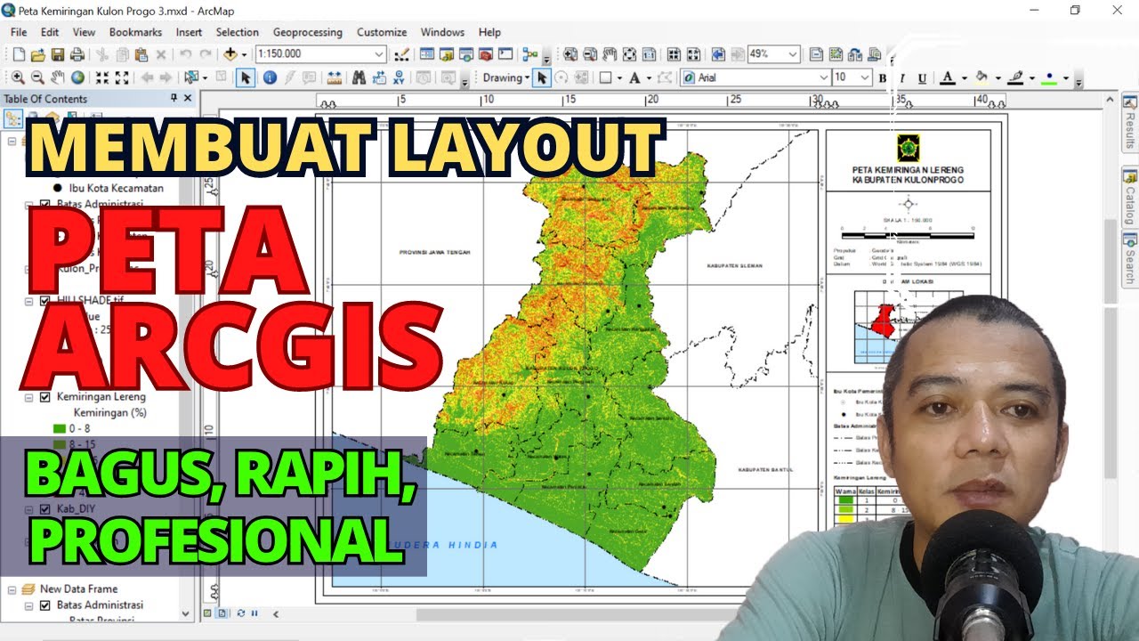 Cara Membuat Layout Peta di ArcGIS dengan Rapih, Bagus dan Terlihat Profesional | Tutorial ArcGIS