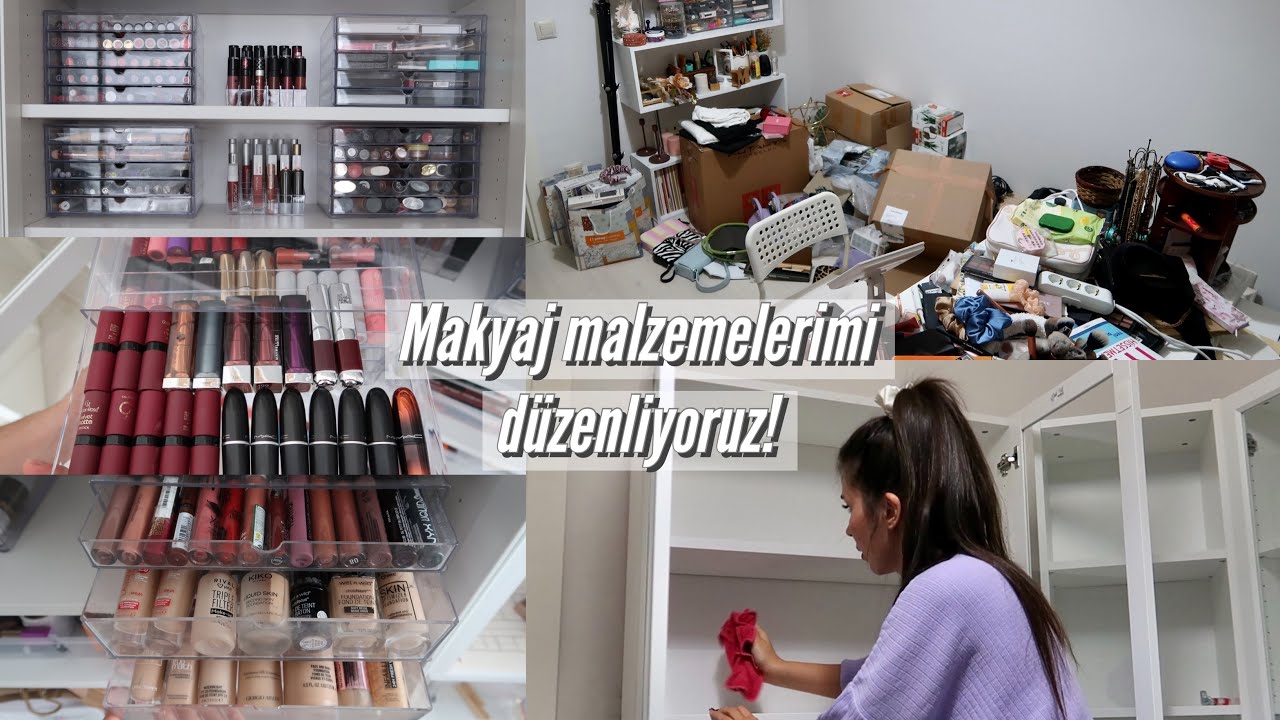 MAKYAJ ODAMI TEMİZLEYİP DÜZENLİYORUZ! 🥳
