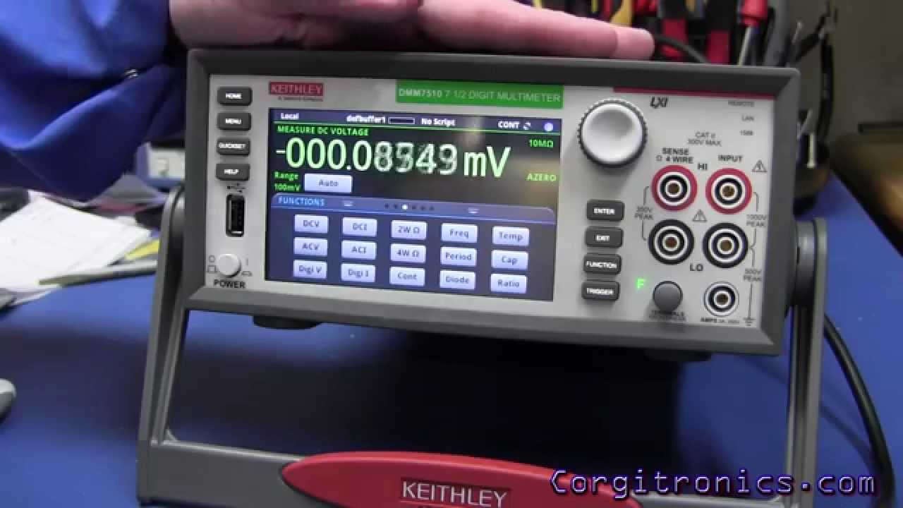 Первый взгляд на Keithley DMM7510 и тестирование.
