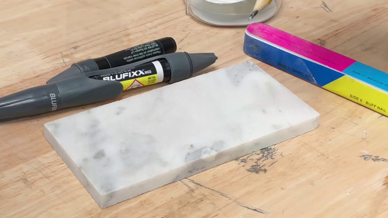 BLUFIXX easy and fast marble repair (countertop, marble, table, stone, vase)