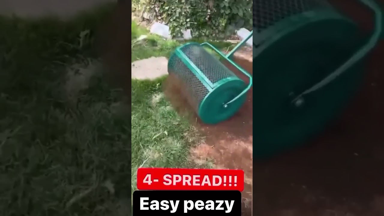 Overseeding?!? You MUST Use A Peatmoss  Compost Spreader! #peatmoss #compost #overseeding #lawncare
