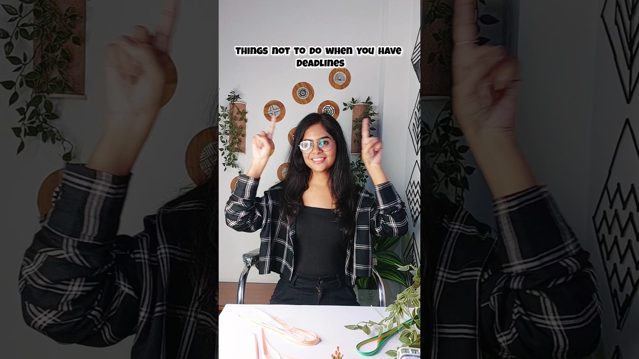 Things not to do when you got busy schedule #CRAFTER #video #craft #artist