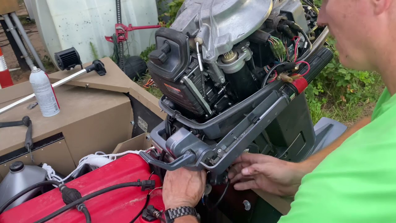 Yamaha 25ESH Outboard 25hp kill switch replacement repair - Just Trollin Fishing