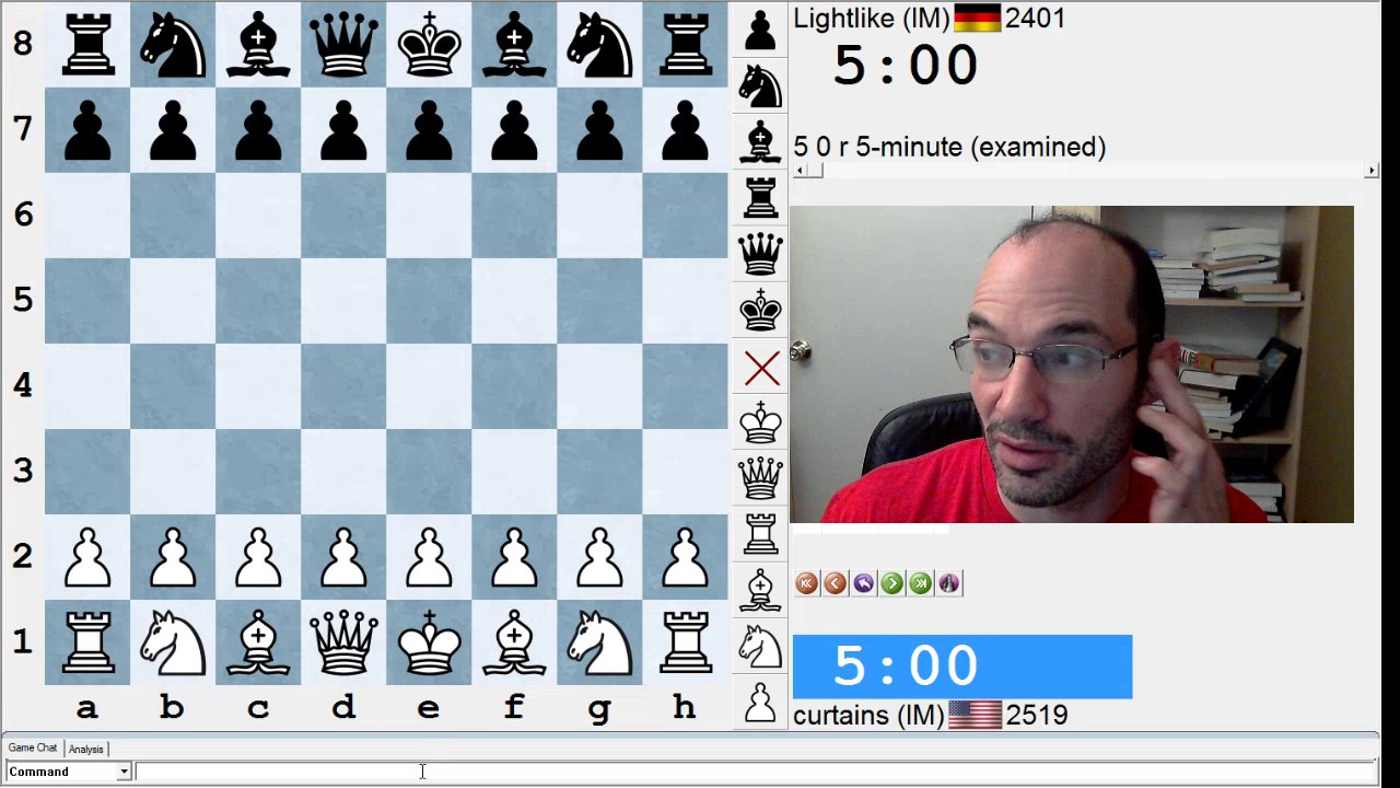 5 minute chess #681: IM Greg Shahade vs IM Martin Zumsande