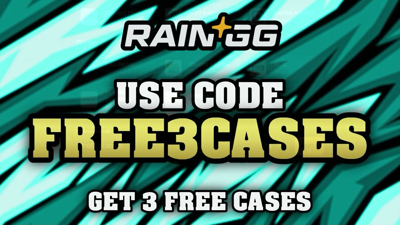 Rain.gg Free Cases 2025 🎁 Use Code FREE3CASES for 3 Free Cases + 5% Bonus! (Rain GG Promo Code)