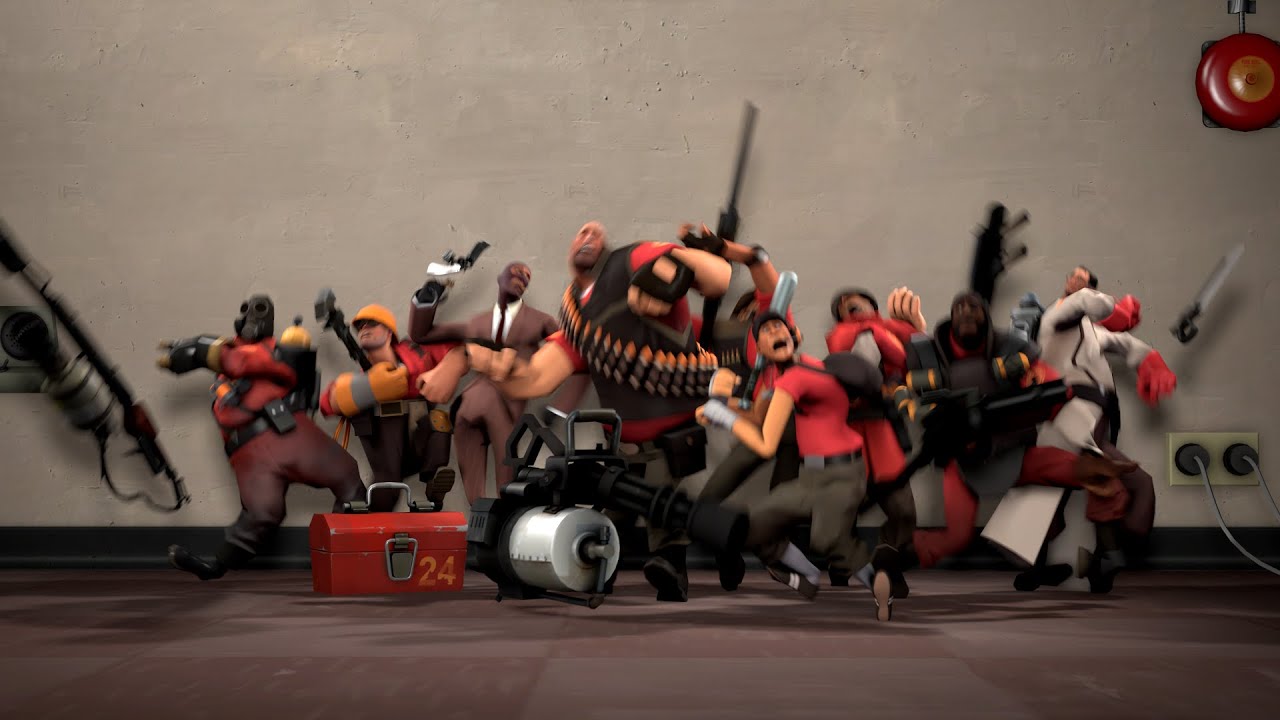 TF2 outro but they all ragdoll