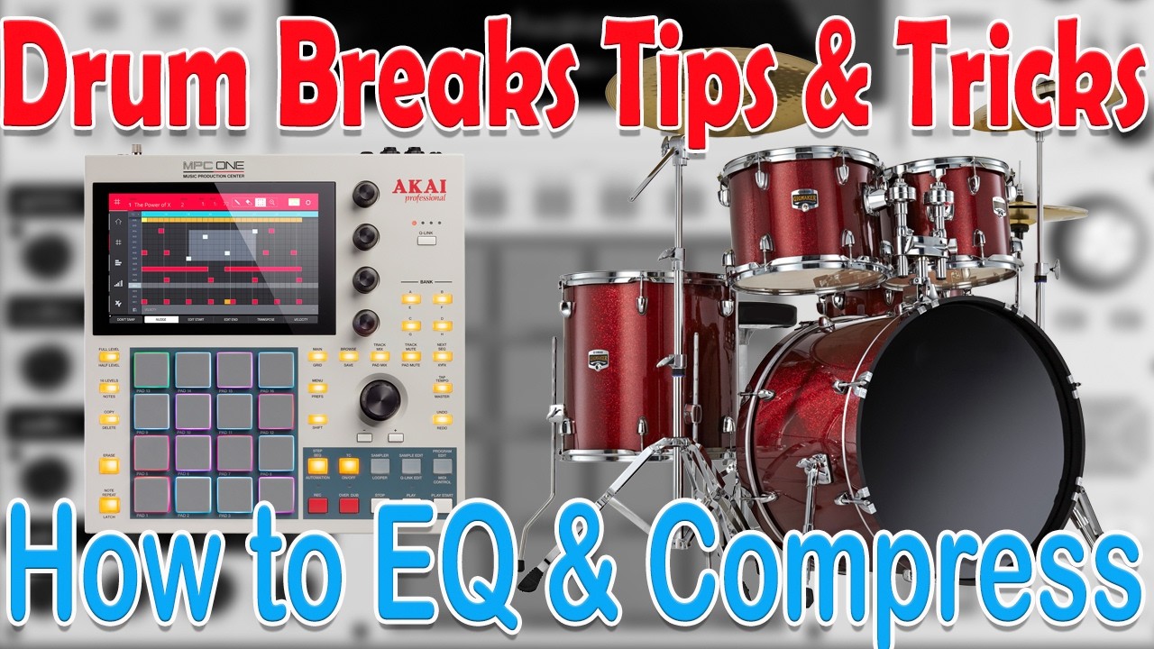 Akai MPC Tutorial. How to process Drum Breaks in the MPC Standalone. EQ, Compression, Tips & Tricks.