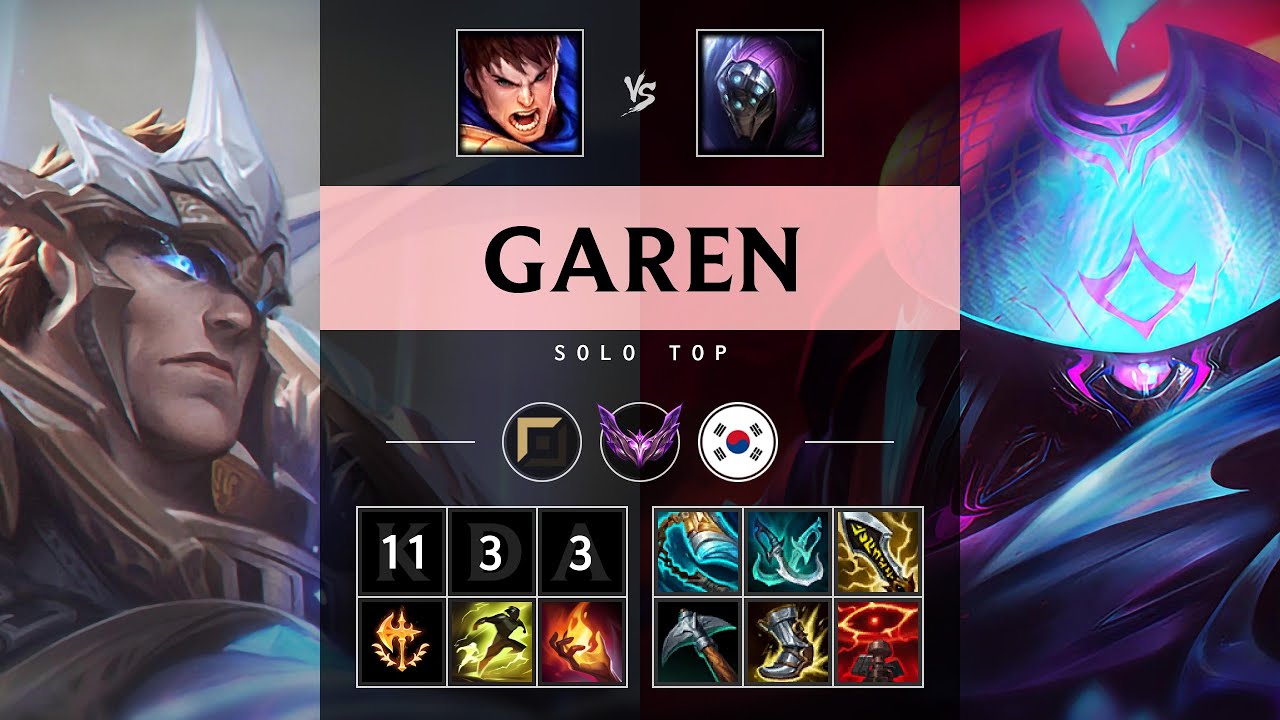 Garen Top vs Jax - KR Master Patch 25.14