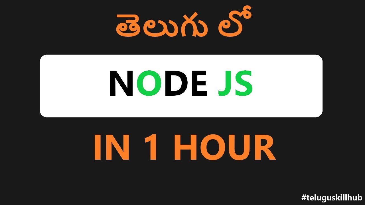Node JS in Telugu | Node.js Tutorial for Beginners in Telugu