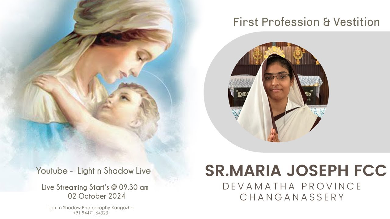 First Profession & Vestition - Sr.Maria Joseph FCC (Devamatha Province Changanassery) (02 Oct 2024)