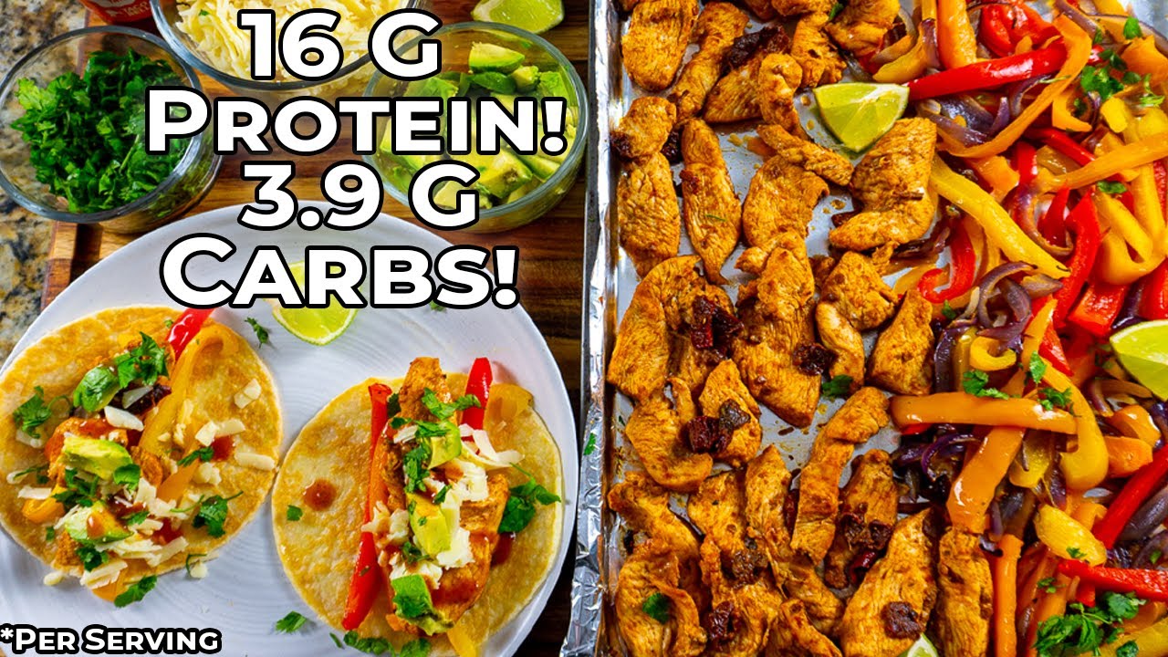 Better Fajitas Than a Mexican Restaurant! Sheet Pan Chicken Recipe! Keto Friendly! 